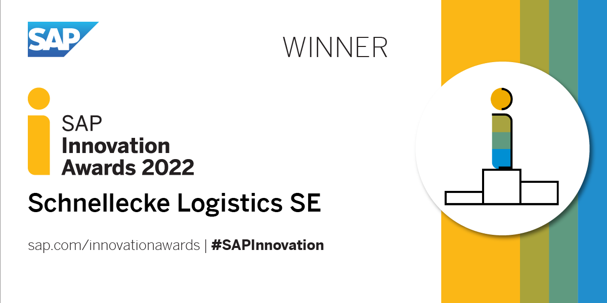 Schnellecke Logistics gewinnt SAP Innovation Award 2022 als Transformation Champion!<br> 