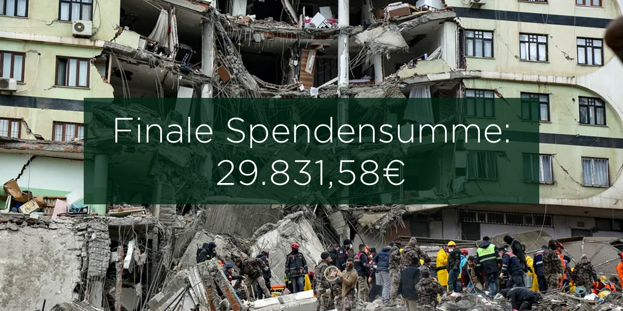 Finale Spendensumme für Erdbebenopfer steht fest